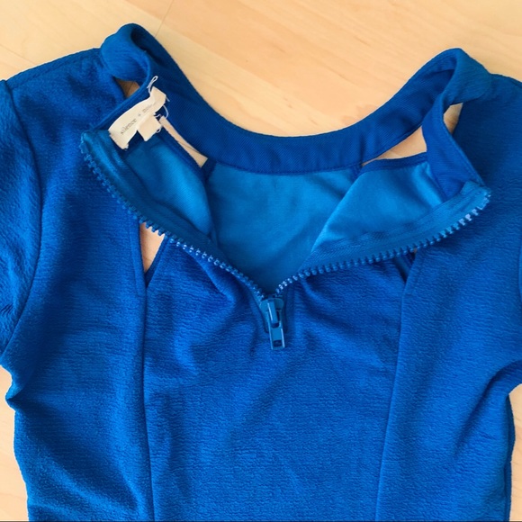 UO Silence and Noise cobalt skater SS dress M - Picture 7 of 8